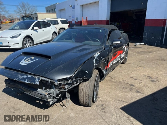 2018 Ford Mustang GT Premium with VIN 1FATP8FF0J5178312, listed as a Copart auction lot 50908785 with 54,660 mi miles and Salvage title. Bid and sale history available at DreamBid. Image 2.