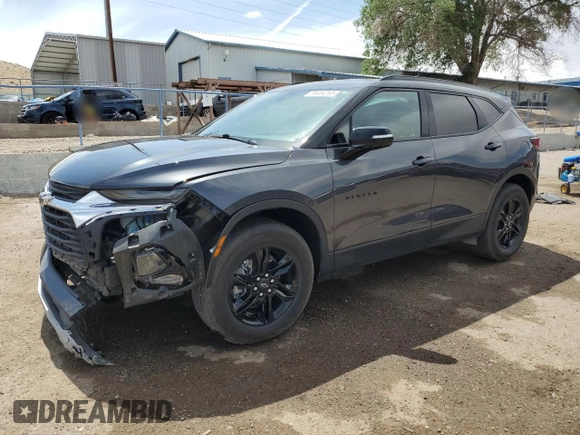 2022 Chevrolet Blazer LT with VIN 3GNKBJR41NS236338, listed as a Copart auction lot 59004265 with 61,561 mi miles and Salvage title. Bid and sale history available at DreamBid. Image 1.