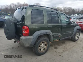2007 Jeep Liberty Sport with VIN 1J4GL48K27W634768, listed as a Copart auction lot 45016985 with 134,418 mi miles and Salvage Title. Bid and sale history available at DreamBid. Image 3.