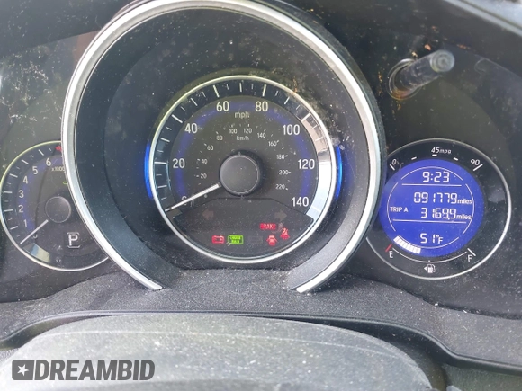 2015 Honda Fit LX with VIN 3HGGK5H50FM735459, listed as a IAAI auction lot 41715199 with 91,779 mi miles. Bid and sale history available at carsss.com. Image 7.