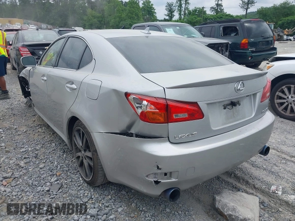 2008 Lexus IS 250 with VIN JTHBK262682074707, listed as a IAAI auction lot 42274768 with 123,804 mi miles and . Bid and sale history available at DreamBid. Image 3.