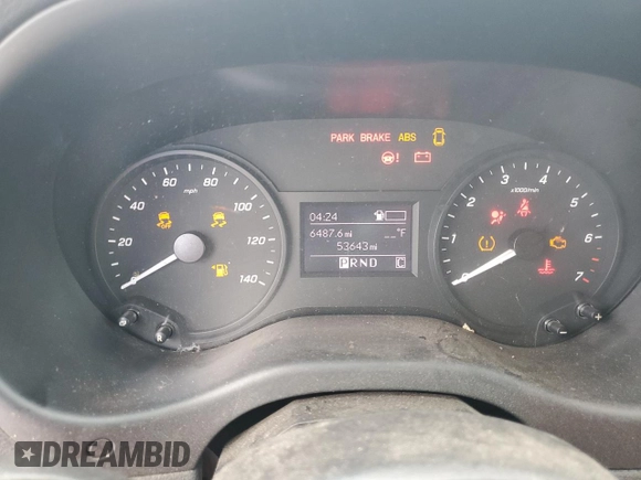 2020 Mercedes-Benz Metris Cargo with VIN WD3PG2EA4L3658585, listed as a Copart auction lot 64163654 with 53,643 mi miles and Salvage Title. Bid and sale history available at carsss.com. Image 9.