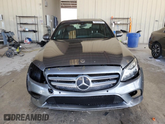2021 Mercedes-Benz C 300 with VIN W1KWF8DB0MR652336, listed as a Copart auction lot 50936485 with 44,266 mi miles and Salvage Title. Bid and sale history available at carsss.com. Image 5.