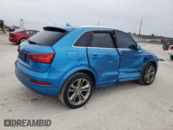 2016 Audi Q3 Premium Plus with VIN WA1BFCFS4GR007762, listed as a Copart auction lot 88314735 with 58,199 mi miles and Salvage title. Bid and sale history available at DreamBid. Image 3.