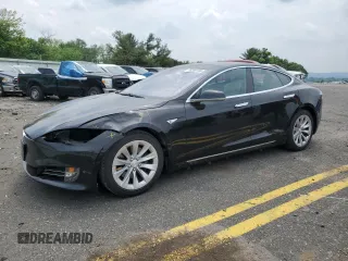 2016 Tesla Model S 70 with VIN 5YJSA1E14GF162187, listed as a Copart auction lot 59308185 with 98,088 mi miles and Salvage title. Bid and sale history available at DreamBid. Image 1.