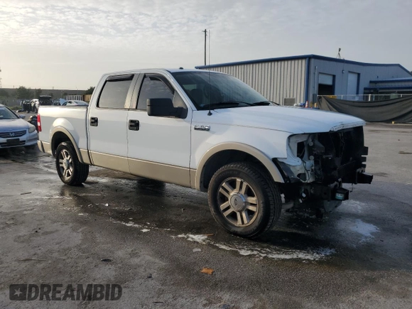 2007 Ford F-150 XLT with VIN 1FTPW12V37KA95048, listed as a Copart auction lot 59887575 with 182,669 mi miles and Salvage title. Bid and sale history available at DreamBid. Image 4.