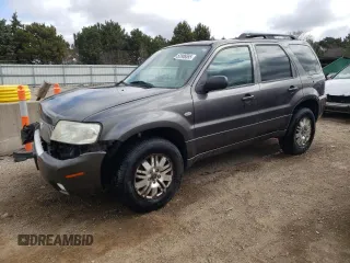 2005 Mercury Mariner Luxury z VIN 4M2YU57185DJ27043, wystawiony jako Copart lot #52980555 z przebiegiem 152 406 mil mil oraz Szkoda całkowita • Salvage title. Historia ofert i sprzedaży dostępna na DreamBid. Obrazek 1.