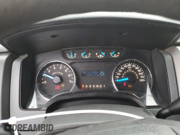 2014 Ford F-150 XL with VIN 1FTVX1EF9EKF11920, listed as a Copart auction lot 53288005 with 152,876 mi miles and Salvage title. Bid and sale history available at DreamBid. Image 9.