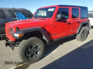 2023 Jeep Wrangler Rubicon with VIN 1C4HJXFG7PW561106, listed as a Copart auction lot 89403715 with 42,761 mi miles and Salvage Title. Bid and sale history available at DreamBid. Image 1.