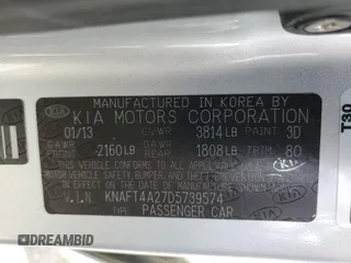 2013 Kia Forte LX with VIN KNAFT4A27D5739574, listed as a Copart auction lot 51372175 with 84,664 mi miles and Clean Title. Bid and sale history available at carsss.com. Image 12.