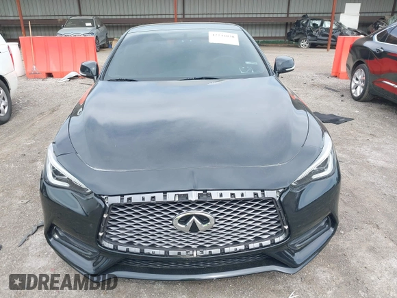 2018 Infiniti Q60 Red Sport 400 with VIN JN1FV7EL7JM631445, listed as a IAAI auction lot 42244030 with 42,121 mi miles and . Bid and sale history available at DreamBid. Image 12.