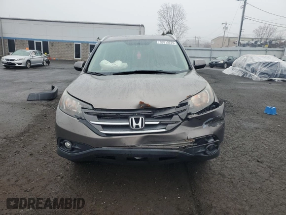 2012 Honda CR-V EX-L with VIN 5J6RM4H7XCL070400, listed as a Copart auction lot 50813225 with 161,291 mi miles and Salvage Title. Bid and sale history available at carsss.com. Image 5.