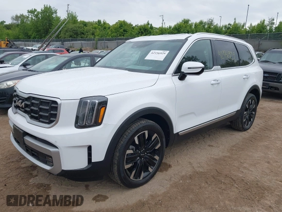 2024 Kia Telluride SX Prestige X-Line z VIN 5XYP5DGC4RG486441, wystawiony jako IAAI lot #42336929 z przebiegiem 14 033 mil mil oraz . Historia ofert i sprzedaży dostępna na DreamBid. Obrazek 2.