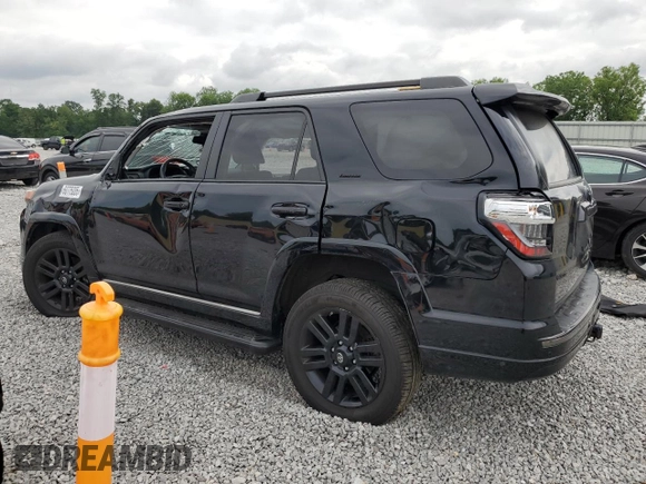 2020 Toyota 4Runner SR5 with VIN JTEBU5JR3L5764046, listed as a Copart auction lot 63775205 with 57,105 mi miles and Salvage title. Bid and sale history available at DreamBid. Image 2.