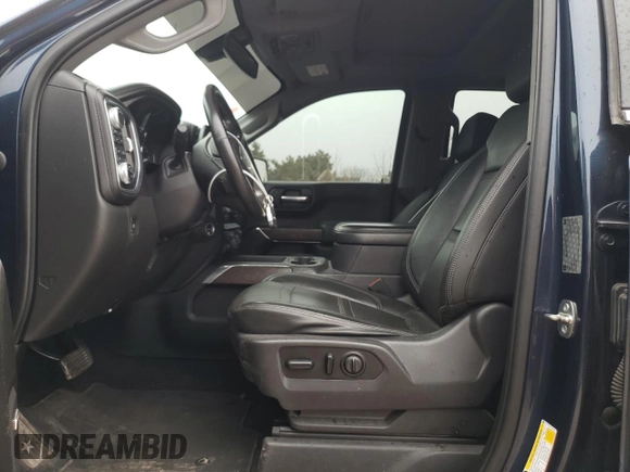 2019 GMC Sierra 1500 Denali with VIN 3GTU9FED4KG293454, listed as a Copart auction lot 53504625 with 38,862 mi miles and Salvage title. Bid and sale history available at DreamBid. Image 7.