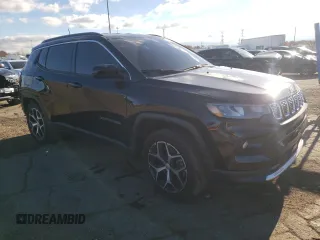 2024 Jeep Compass Limited with VIN 3C4NJDCN1RT149437, listed as a Copart auction lot 79934484 with 8,775 mi miles and Salvage Title. Bid and sale history available at carsss.com. Image 4.