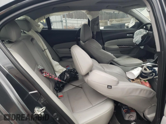 2016 Acura TLX V6 Tech with VIN 19UUB2F54GA009817, listed as a Copart auction lot 47186925 with 0 mi miles and Salvage Title. Bid and sale history available at carsss.com. Image 10.