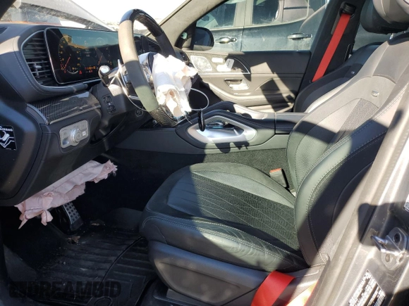 2021 Mercedes-Benz GLS with VIN 4JGFF8KE6MA515418, listed as a Copart auction lot 80118884 with 23,533 mi miles and Salvage Title. Bid and sale history available at carsss.com. Image 7.