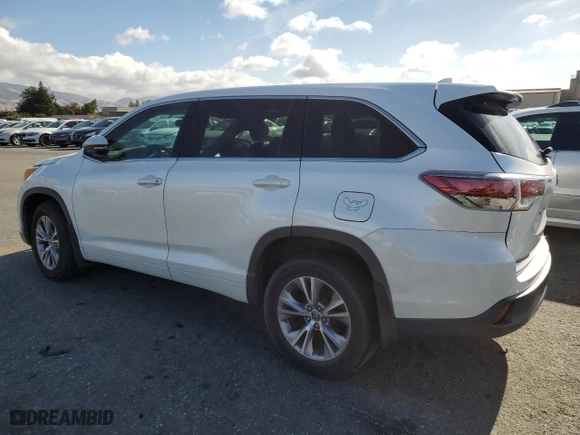 2016 Toyota Highlander LE with VIN 5TDBKRFH0GS281325, listed as a Copart auction lot 80321914 with 87,973 mi miles and Salvage Title. Bid and sale history available at carsss.com. Image 2.