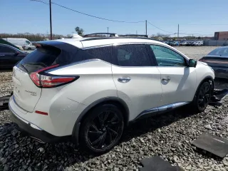 2017 Nissan Murano SL with VIN 5N1AZ2MH5HN154140, listed as a Copart auction lot 52379765 with Not Provided miles and Salvage Title. Bid and sale history available at carsss.com. Image 3.