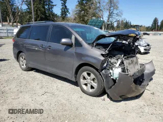 2012 Toyota Sienna LE AAS with VIN 5TDKK3DC4CS248181, listed as a Copart auction lot 53475865 with 124,492 mi miles and Salvage Title. Bid and sale history available at carsss.com. Image 4.