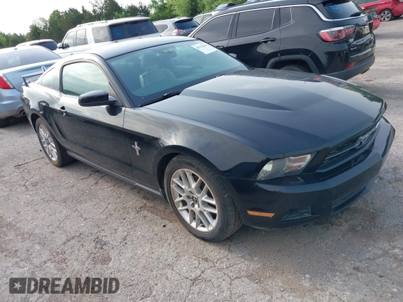 2012 Ford Mustang V6 Premium with VIN 1ZVBP8AM8C5220642, listed as a IAAI auction lot 42110826 with 106,322 mi miles. Bid and sale history available at carsss.com. Image 1.