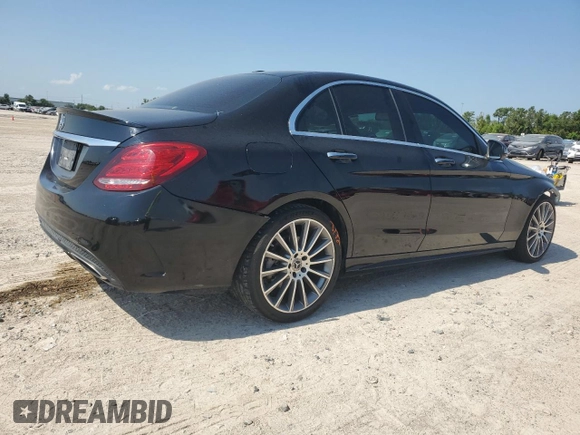 2018 Mercedes-Benz C with VIN 55SWF4JBXJU279054, listed as a Copart auction lot 66615364 with 66,109 mi miles and Salvage Title. Bid and sale history available at carsss.com. Image 3.