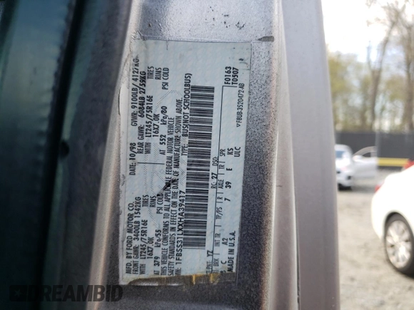 1999 Ford Econoline Passenger XL with VIN 1FBSS31LXXHA39417, listed as a Copart auction lot 52817645 with 109,930 mi miles and Salvage title. Bid and sale history available at DreamBid. Image 13.