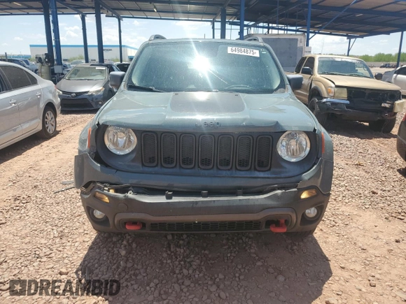 2016 Jeep Renegade Trailhawk with VIN ZACCJBCT6GPD25378, listed as a Copart auction lot 64984875 with 96,325 mi miles and Salvage title. Bid and sale history available at DreamBid. Image 5.