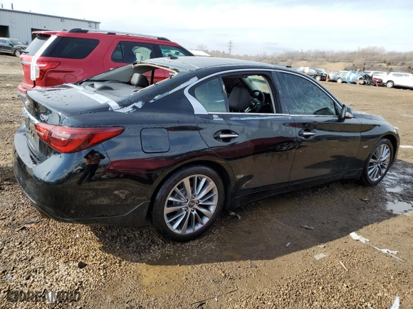 2018 Infiniti Q50 3.0t SPORT with VIN JN1EV7AR6JM611581, listed as a Copart auction lot 47108275 with NaN miles and Salvage Title. Bid and sale history available at carsss.com. Image 3.