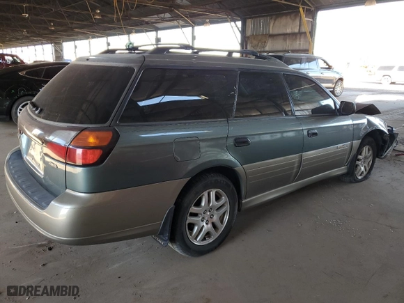 2001 Subaru Legacy Wagon Outback w/RB Equip with VIN 4S3BH665X16631229, listed as a Copart auction lot 89329655 with 177,500 mi miles and Salvage Title. Bid and sale history available at carsss.com. Image 3.