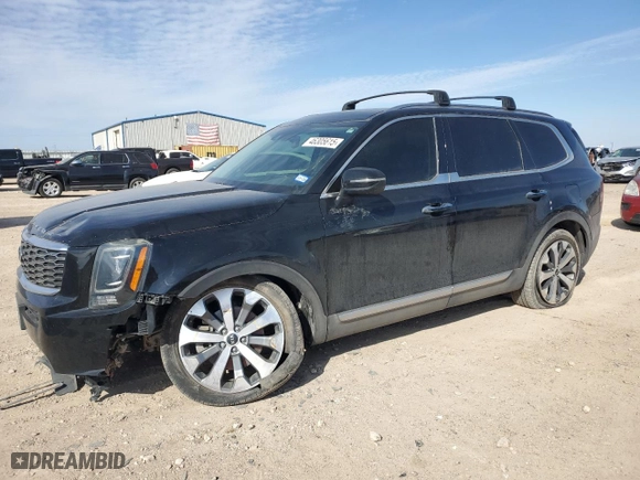 2020 Kia Telluride S with VIN 5XYP6DHC0LG044193, listed as a Copart auction lot 46305615 with 58,285 mi miles and Salvage Title. Bid and sale history available at carsss.com. Image 1.