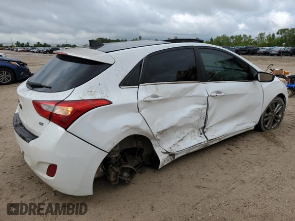 2017 Hyundai Elantra GT with VIN KMHD35LH5HU358721, listed as a Copart auction lot 71369104 with 93,123 mi miles and Salvage Title. Bid and sale history available at carsss.com. Image 3.
