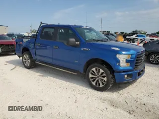 2017 Ford F-150 XL with VIN 1FTEW1CP9HKE14736, listed as a Copart auction lot 53297785 with 195,991 mi miles and Salvage Title. Bid and sale history available at carsss.com. Image 4.