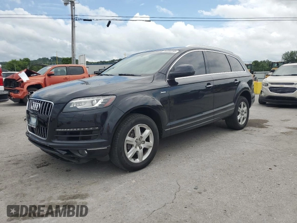 2015 Audi Q7 Premium with VIN WA1CGAFE8FD015410, listed as a Copart auction lot 60880285 with 95,336 mi miles and Salvage title. Bid and sale history available at DreamBid. Image 1.