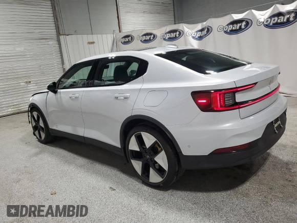 2023 Polestar 2 with VIN YSMEG3KAXPL137002, listed as a Copart auction lot 82021004 with 34,519 mi miles and Clean Title. Bid and sale history available at carsss.com. Image 2.