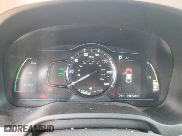 2018 Hyundai Ioniq Blue with VIN KMHC65LCXJU066060, listed as a Copart auction lot 53742275 with 145,721 mi miles and Salvage Title. Bid and sale history available at DreamBid. Image 9.