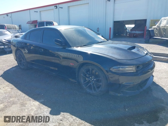 2020 Dodge Charger Scat Pack z VIN 2C3CDXGJ5LH162266, wystawiony jako IAAI lot #41763759 z przebiegiem 83 366 mil mil oraz . Historia ofert i sprzedaży dostępna na DreamBid. Obrazek 1.