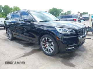 2020 Lincoln Aviator Grand Touring with VIN 5LMYJ8XY2LGL35999, listed as a IAAI auction lot 42344715 with 54,449 mi miles and . Bid and sale history available at DreamBid. Image 1.