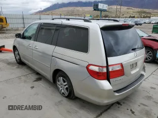 2007 Honda Odyssey EX-L with VIN 5FNRL386X7B414343, listed as a Copart auction lot 75622633 with 197,176 mi miles and Salvage Title. Bid and sale history available at carsss.com. Image 2.
