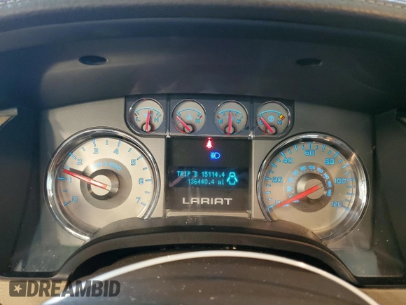 2010 Ford F-150 XL with VIN 1FTFW1EV3AKE70421, listed as a Copart auction lot 55401005 with 136,440 mi miles and Salvage title. Bid and sale history available at DreamBid. Image 9.