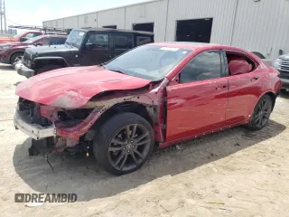 2019 Acura TLX w/A-Spec Pkg with VIN 19UUB1F67KA005675, listed as a Copart auction lot 60523125 with 104,252 mi miles and Salvage title. Bid and sale history available at DreamBid. Image 1.