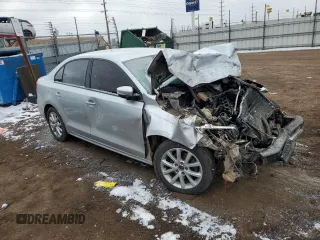 2012 Volkswagen Jetta Sedan SE w/Convenience & Sunroof PZEV with VIN 3VWBP7AJ2CM029633, listed as a Copart auction lot 45041265 with 0 mi miles and Salvage Title. Bid and sale history available at carsss.com. Image 4.