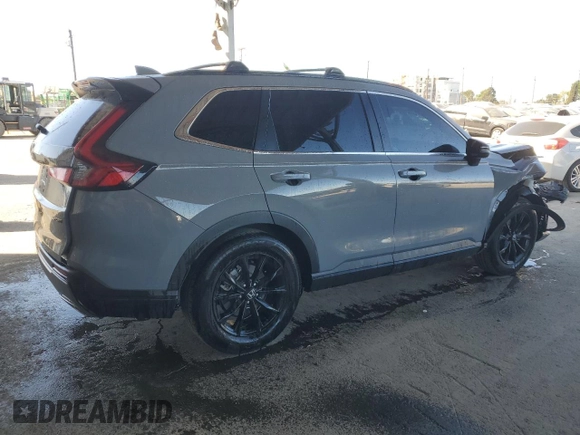 2024 Honda CR-V Sport with VIN 7FARS5H50RE007242, listed as a Copart auction lot 47623255 with 22,406 mi miles and Salvage Title. Bid and sale history available at DreamBid. Image 3.