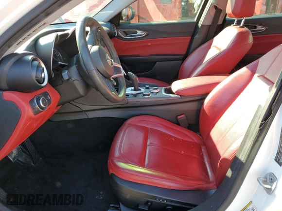 2021 Alfa Romeo Giulia Ti Sport with VIN ZARFAMBN2M7640415, listed as a Copart auction lot 88871315 with 56,083 mi miles and Salvage title. Bid and sale history available at DreamBid. Image 7.