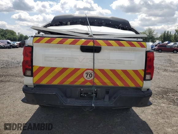 2023 Chevrolet Colorado 2WD Work Truck with VIN 1GCGSBEC3P1257245, listed as a Copart auction lot 63418715 with 9,715 mi miles and Clean title. Bid and sale history available at DreamBid. Image 6.