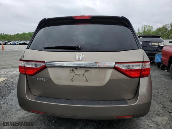 2013 Honda Odyssey EX-L with VIN 5FNRL5H66DB060621, listed as a Copart auction lot 51906045 with 195,561 mi miles and Salvage Title. Bid and sale history available at carsss.com. Image 6.