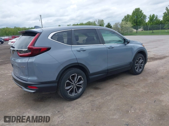 2021 Honda CR-V EX with VIN 2HKRW2H55MH628744, listed as a IAAI auction lot 42257771 with 34,369 mi miles and . Bid and sale history available at DreamBid. Image 4.