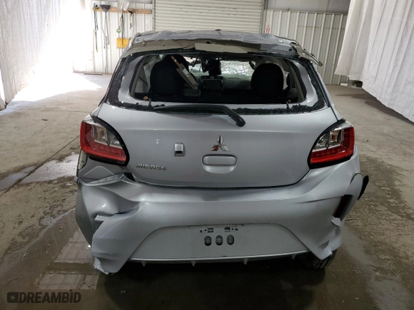 2024 Mitsubishi Mirage ES with VIN ML32AUHJ3RH016530, listed as a Copart auction lot 53630045 with 0 mi miles and Non Repairable. Bid and sale history available at carsss.com. Image 6.