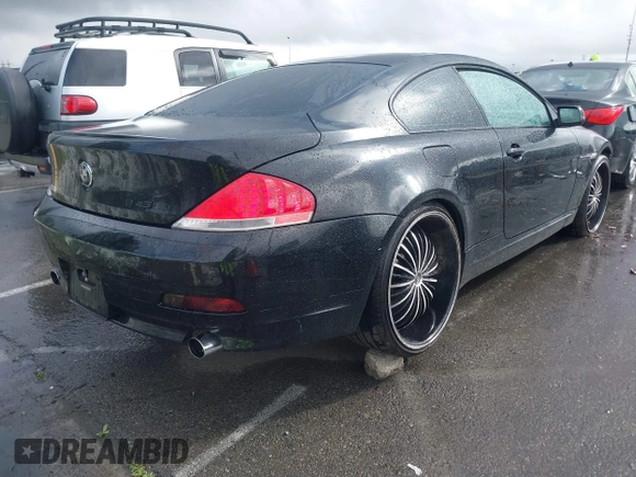 2004 BMW 6 Series 645Ci with VIN WBAEH734X4B215236, listed as a IAAI auction lot 41764802 with 100,785 mi miles. Bid and sale history available at carsss.com. Image 4.